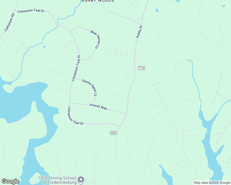 map of restaurants, bars, coffee shops, grocery stores, and more near 7907 Ray Lane in Fredericksburg