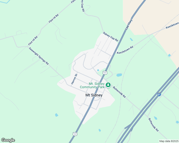 map of restaurants, bars, coffee shops, grocery stores, and more near 94 Valley View Avenue in Mount Sidney