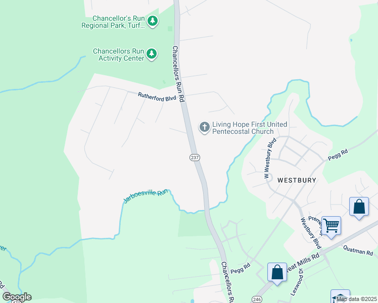 map of restaurants, bars, coffee shops, grocery stores, and more near 21611 Chancellors Run Road in Great Mills