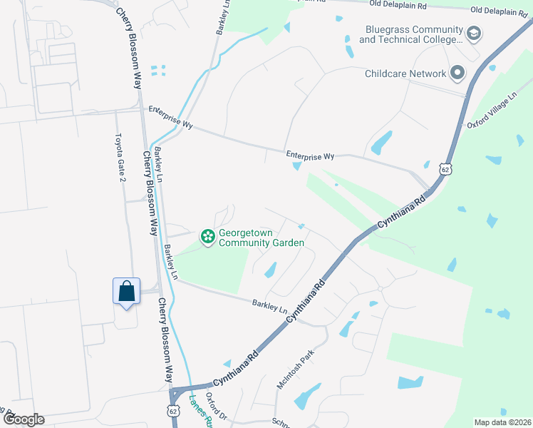 map of restaurants, bars, coffee shops, grocery stores, and more near 118 Meadow Lark Trail in Georgetown