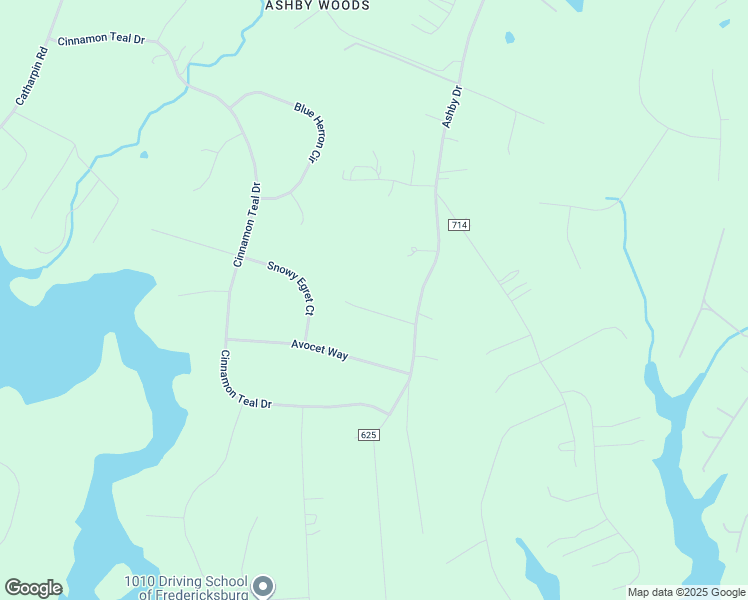 map of restaurants, bars, coffee shops, grocery stores, and more near 7907 Ray Lane in Fredericksburg