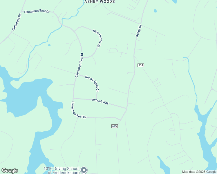map of restaurants, bars, coffee shops, grocery stores, and more near 7915 Ray Lane in Fredericksburg