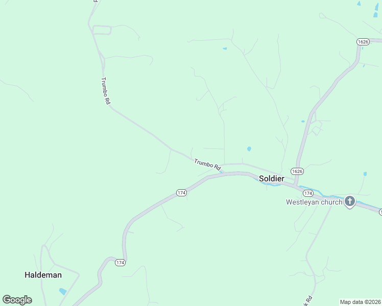 map of restaurants, bars, coffee shops, grocery stores, and more near Conley Hollow Road in Upper Tygart