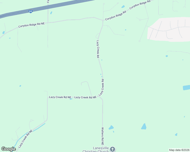 map of restaurants, bars, coffee shops, grocery stores, and more near 4185 Lazy Creek Road Northeast in Lanesville