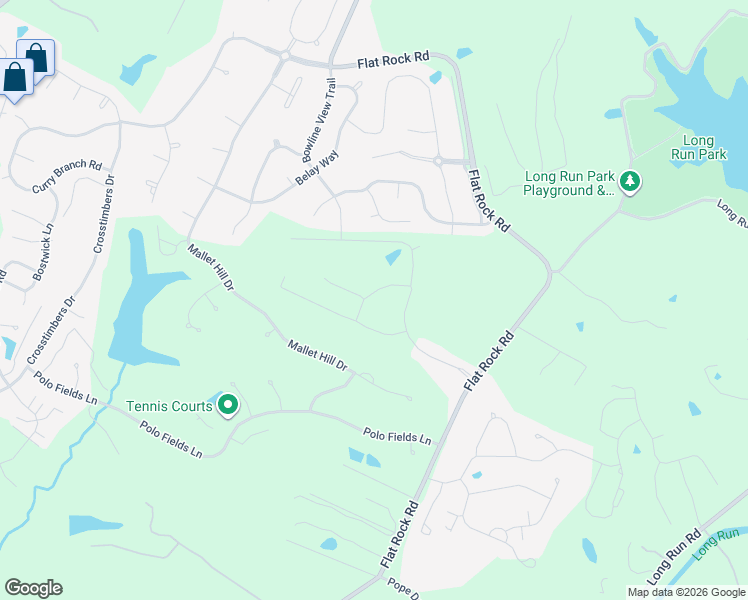 map of restaurants, bars, coffee shops, grocery stores, and more near 1312 Flat Rock Road in Louisville