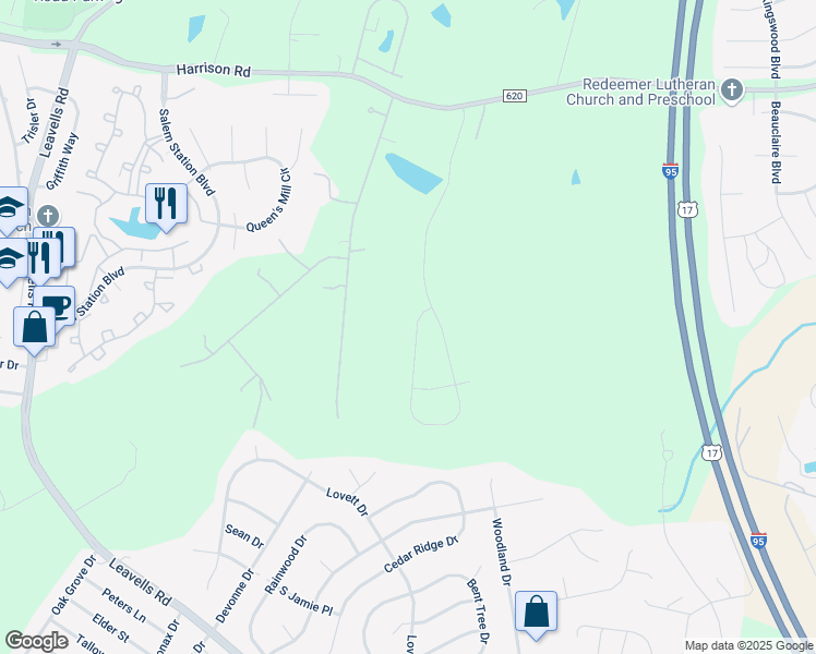 map of restaurants, bars, coffee shops, grocery stores, and more near 11109 Hazel Run Way in Fredericksburg