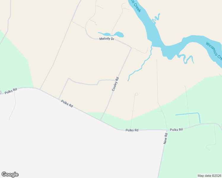 map of restaurants, bars, coffee shops, grocery stores, and more near 13830 Cooley Road in Princess Anne