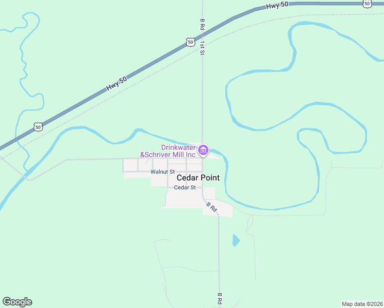 map of restaurants, bars, coffee shops, grocery stores, and more near 126 Main Street in Cedar Point