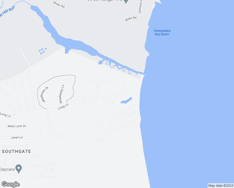 map of restaurants, bars, coffee shops, grocery stores, and more near 21637 Spyglass Way in Lexington Park