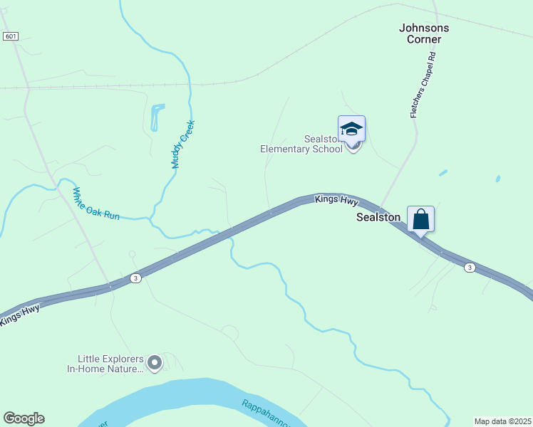 map of restaurants, bars, coffee shops, grocery stores, and more near 359 Kings Highway in King George
