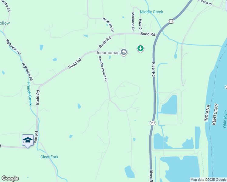map of restaurants, bars, coffee shops, grocery stores, and more near 2206 East Arrowhead Drive in New Albany