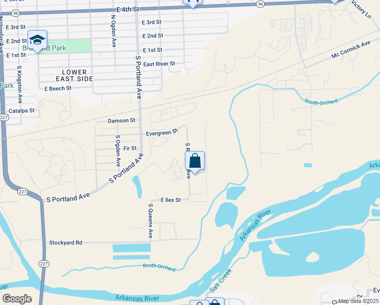 map of restaurants, bars, coffee shops, grocery stores, and more near 1008 South Reading Avenue in Pueblo