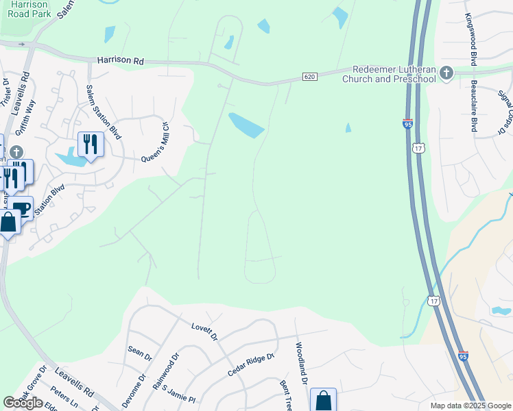 map of restaurants, bars, coffee shops, grocery stores, and more near 11109 Hazel Run Way in Fredericksburg