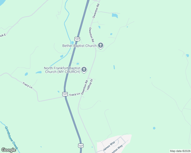 map of restaurants, bars, coffee shops, grocery stores, and more near 36 Aldridge Court in Frankfort