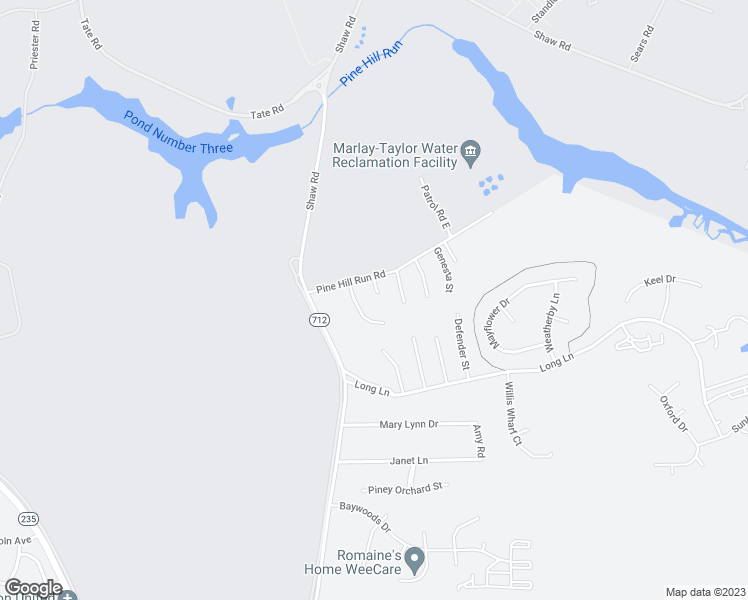 map of restaurants, bars, coffee shops, grocery stores, and more near 21665 Cambria Street in Lexington Park