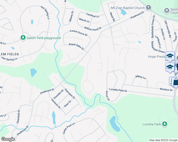 map of restaurants, bars, coffee shops, grocery stores, and more near 6607 Broad Creek Overlook in Fredericksburg