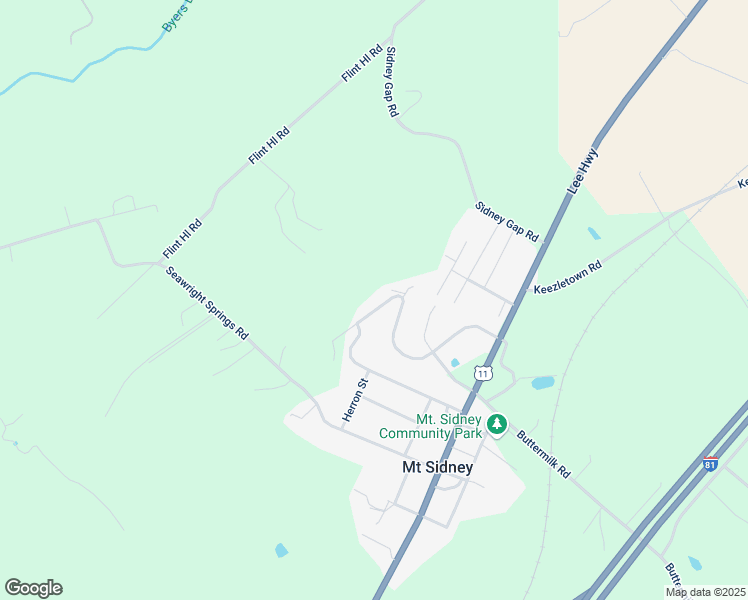 map of restaurants, bars, coffee shops, grocery stores, and more near 201 Valley View Avenue in Mount Sidney