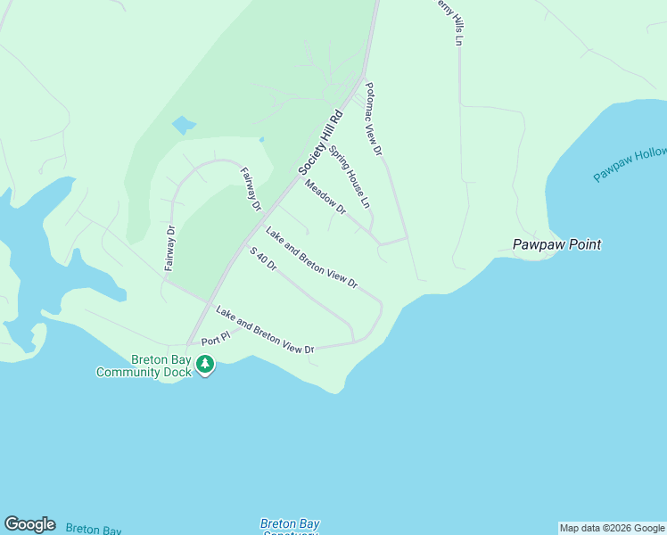 map of restaurants, bars, coffee shops, grocery stores, and more near 40794 Lake and Breton View Drive in Leonardtown