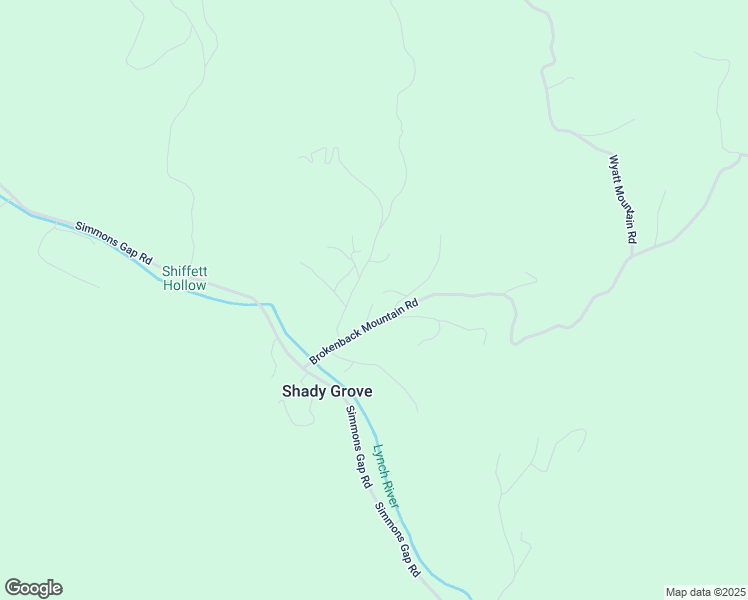 map of restaurants, bars, coffee shops, grocery stores, and more near 165 Brokenback Mountain Road in Free Union