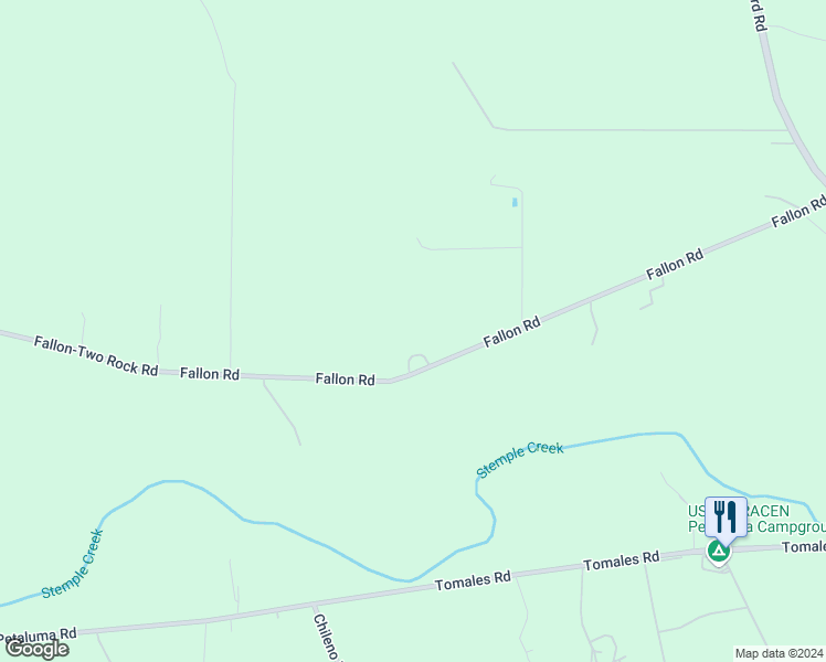 map of restaurants, bars, coffee shops, grocery stores, and more near 490 Fallon Road in Petaluma