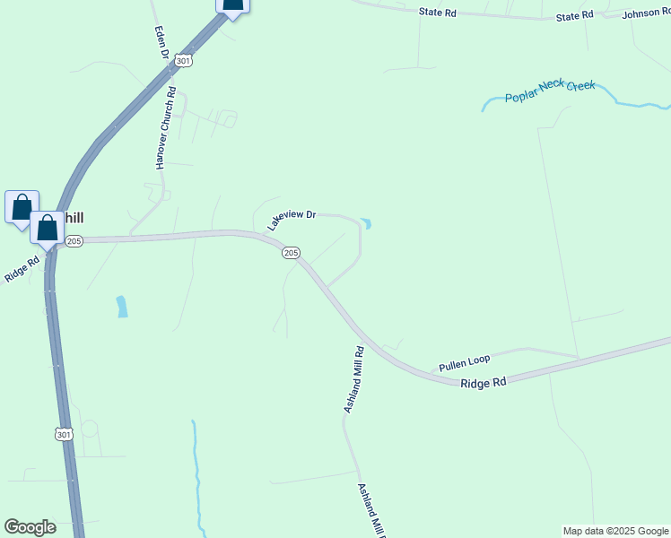 map of restaurants, bars, coffee shops, grocery stores, and more near 12456 Lakeview Drive in King George