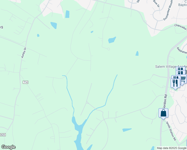map of restaurants, bars, coffee shops, grocery stores, and more near 11001 South Abbie Moore Court in Fredericksburg