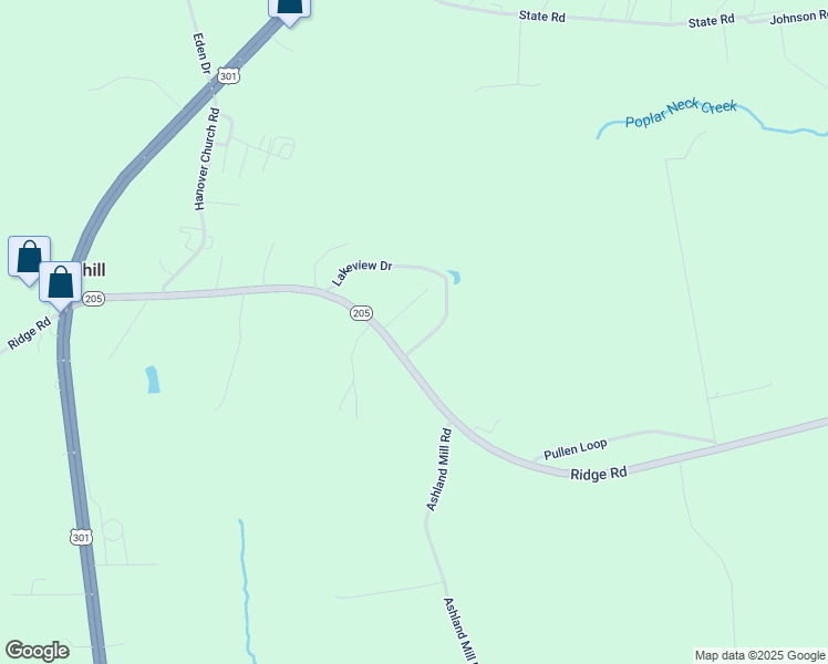 map of restaurants, bars, coffee shops, grocery stores, and more near 12456 Lakeview Drive in King George