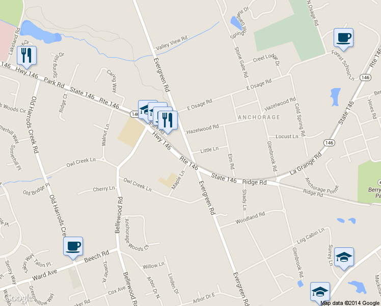 map of restaurants, bars, coffee shops, grocery stores, and more near 1306 Evergreen Rd in Anchorage