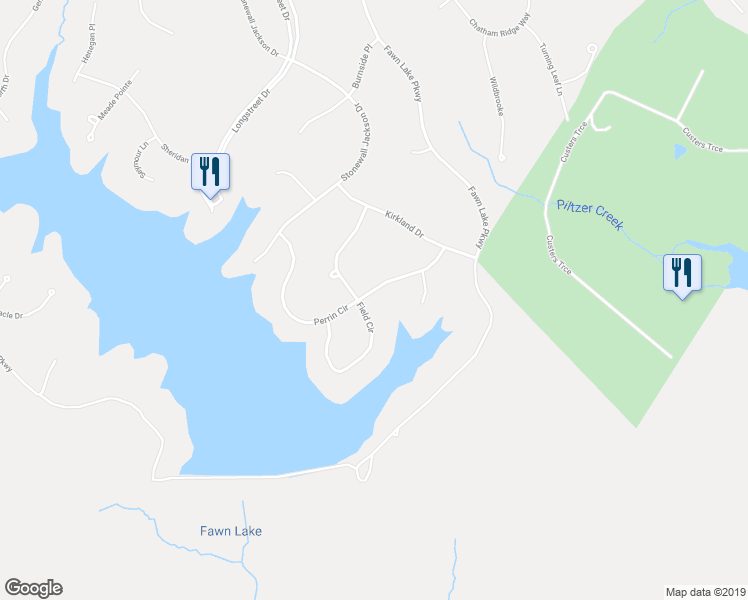 map of restaurants, bars, coffee shops, grocery stores, and more near 10712 Perrin Circle in Spotsylvania