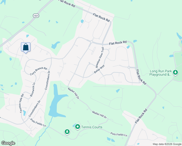 map of restaurants, bars, coffee shops, grocery stores, and more near 17704 Belay Court in Louisville