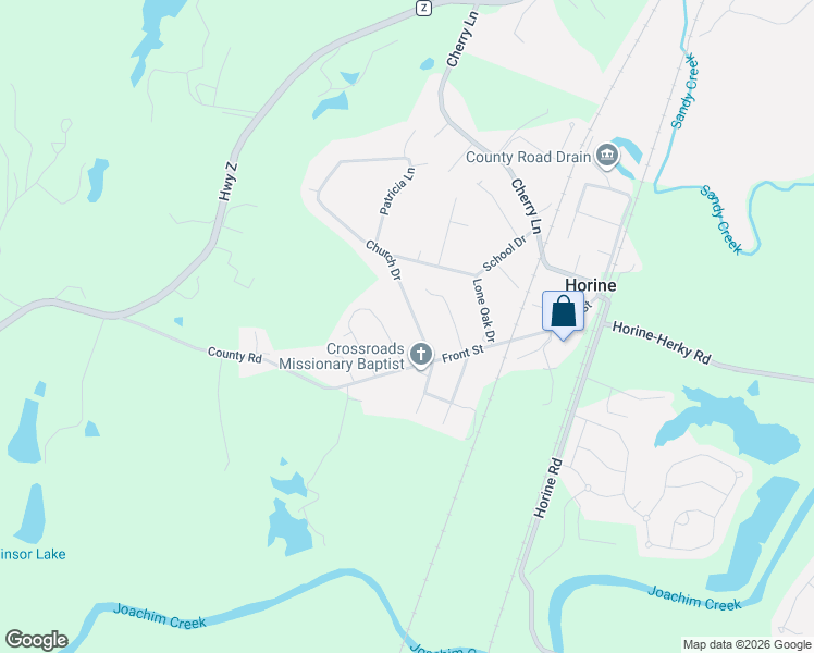 map of restaurants, bars, coffee shops, grocery stores, and more near 9389 Elm Loop Drive in Pevely