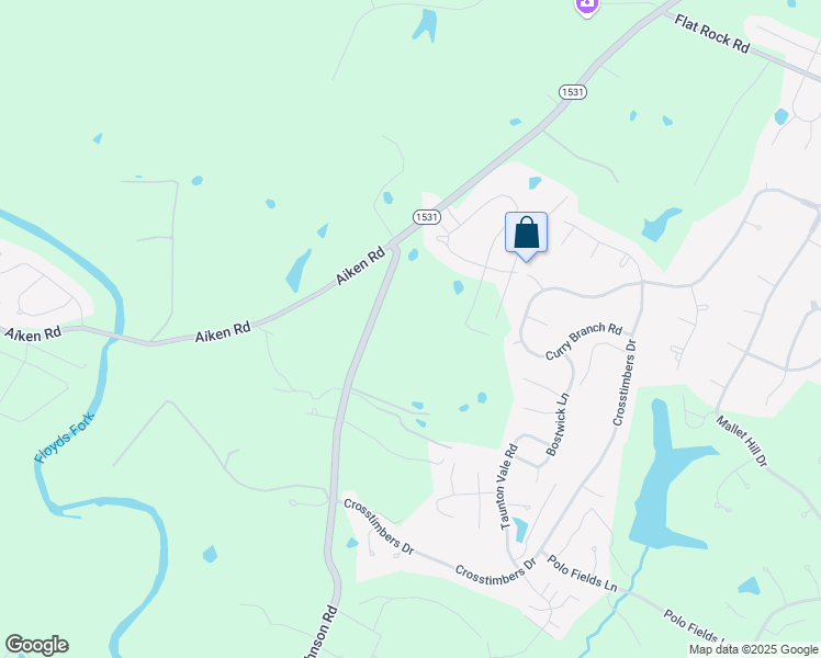 map of restaurants, bars, coffee shops, grocery stores, and more near 2203 Johnson Road in Louisville
