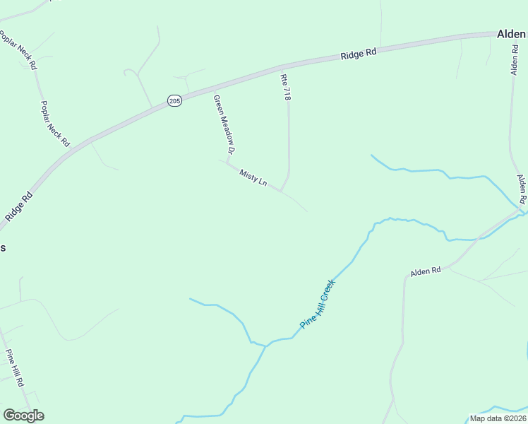 map of restaurants, bars, coffee shops, grocery stores, and more near 15078 Misty Lane in King George