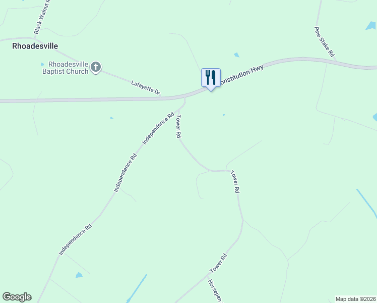 map of restaurants, bars, coffee shops, grocery stores, and more near Tower Road in Unionville