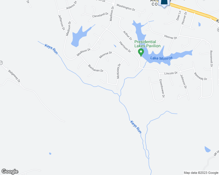 map of restaurants, bars, coffee shops, grocery stores, and more near 7475 Garfield Drive in King George