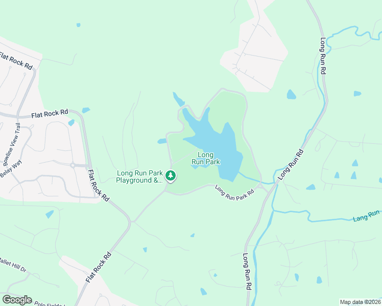 map of restaurants, bars, coffee shops, grocery stores, and more near Long Run Park Road in Louisville