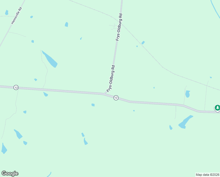 map of restaurants, bars, coffee shops, grocery stores, and more near 64 Frys-Oldburg Road in Bagdad