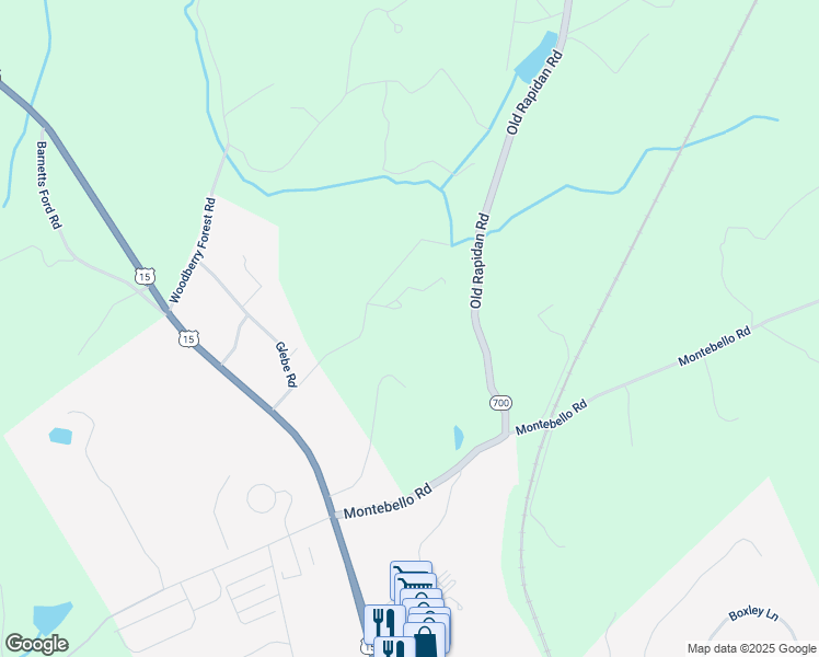map of restaurants, bars, coffee shops, grocery stores, and more near 10121 Fox Meadow Lane in Orange