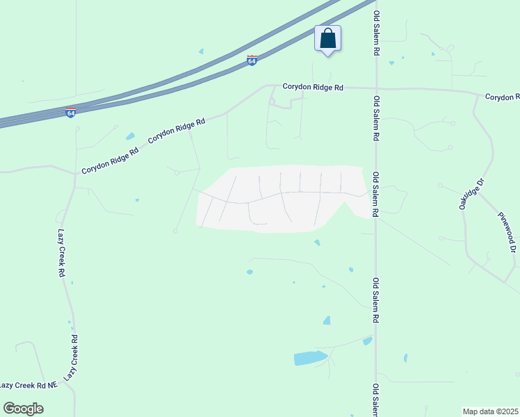 map of restaurants, bars, coffee shops, grocery stores, and more near 8489 Old Corydon Road in Georgetown