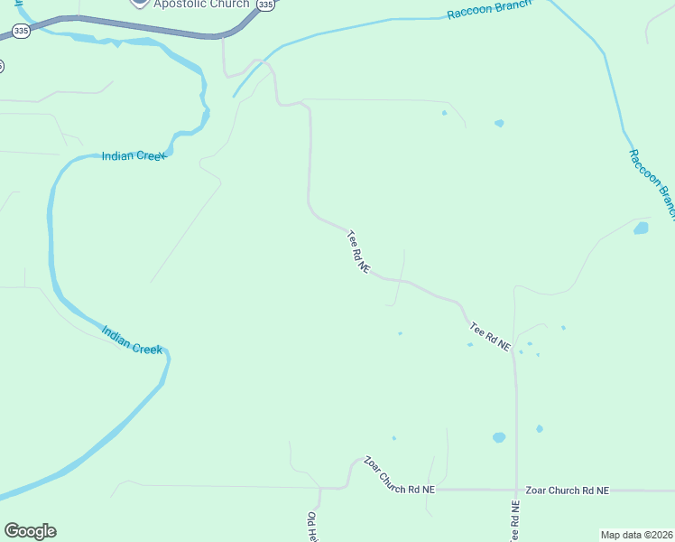 map of restaurants, bars, coffee shops, grocery stores, and more near 4701-5123 Tee Road Northeast in Corydon
