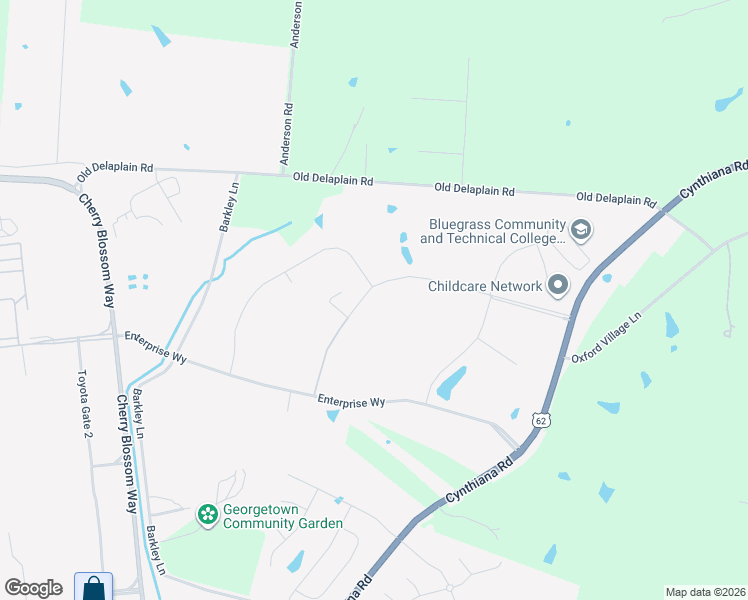 map of restaurants, bars, coffee shops, grocery stores, and more near 190 Corporate Boulevard in Georgetown