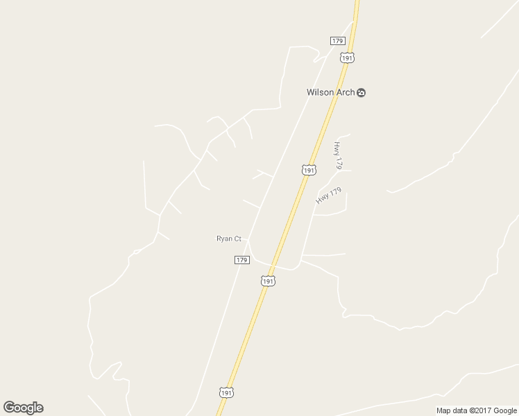 map of restaurants, bars, coffee shops, grocery stores, and more near Austin Court in Moab