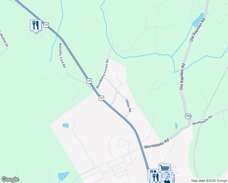 map of restaurants, bars, coffee shops, grocery stores, and more near 905 North Madison Road in Orange