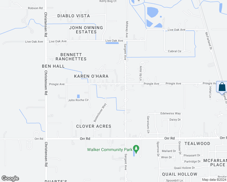 map of restaurants, bars, coffee shops, grocery stores, and more near 9910 Pringle Avenue in Galt