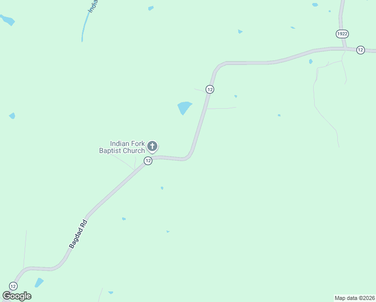 map of restaurants, bars, coffee shops, grocery stores, and more near 7083 Bagdad Road in Bagdad