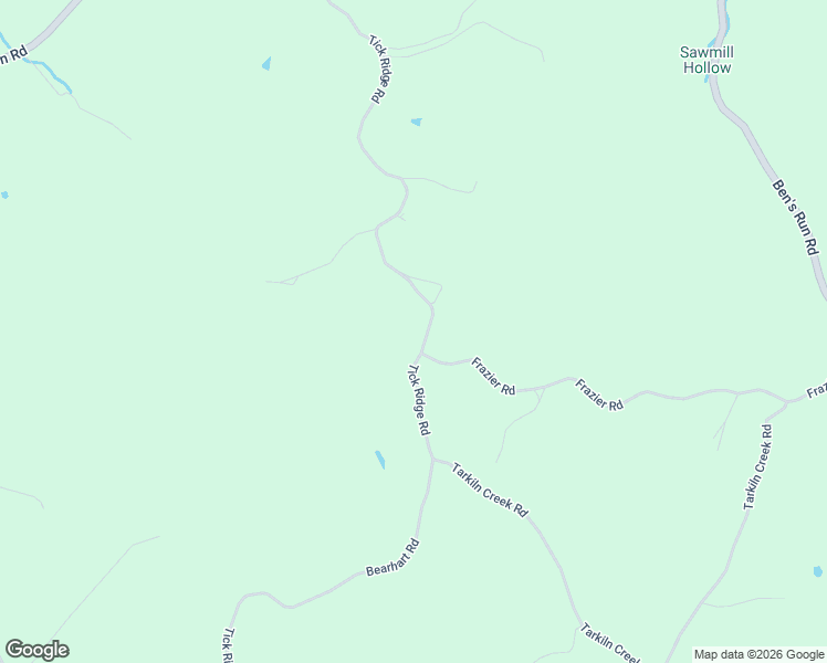 map of restaurants, bars, coffee shops, grocery stores, and more near 196-1928 Tick Ridge Fork in Olive Hill