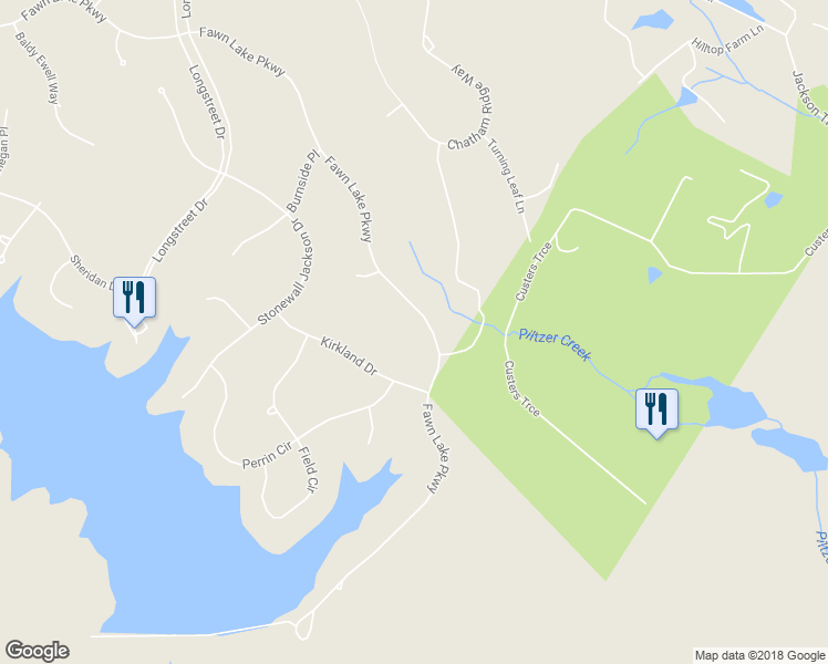 map of restaurants, bars, coffee shops, grocery stores, and more near 11308 Fawn Lake Parkway in Spotsylvania Courthouse