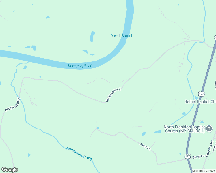 map of restaurants, bars, coffee shops, grocery stores, and more near 101 Miller Lane in Frankfort