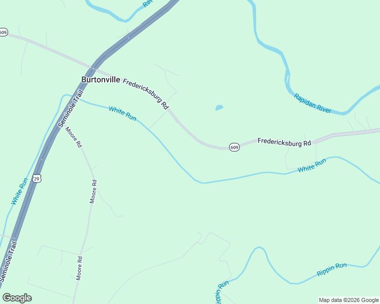 map of restaurants, bars, coffee shops, grocery stores, and more near 4332-4934 Fredericksburg Road in Ruckersville
