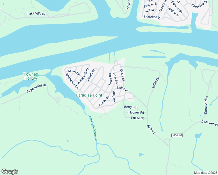 map of restaurants, bars, coffee shops, grocery stores, and more near Pine Road in Warsaw